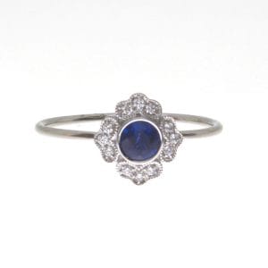 Sapphire and Diamond Ring