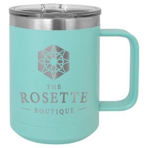 Teal Polar Camel 15 oz. Teal Vacuum Insulated Mug with Slider Lid