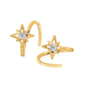 14KT Earrings ctw 0.03 2 diam v 0.015