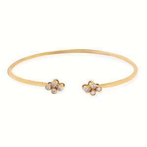 Gold and Diamond Flex Bracelet