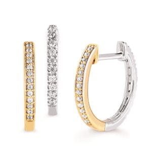 Diamond Reversible Hoops