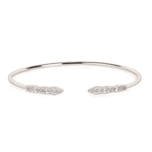 White Gold and Diamond Flex Bracelet
