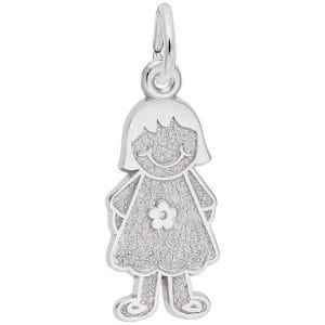 GIRL W/DRESS AND FLOWER