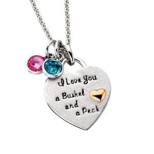 I Love You a Bushel and a Peck Pendant