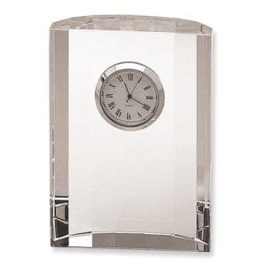 Optic Crystal Semi-Circular Clock