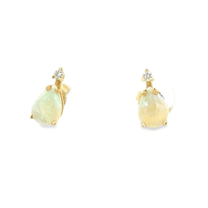 Opal and Diamond Earrings