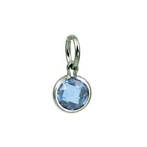 SILVER COIN SYN DEC 5MM PENDANT
