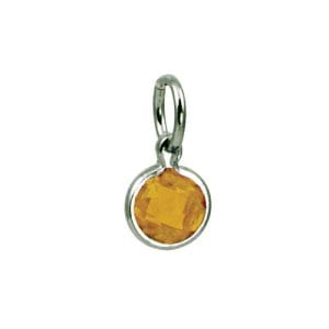 SILVER COIN SYN NOV 5MM PENDANT