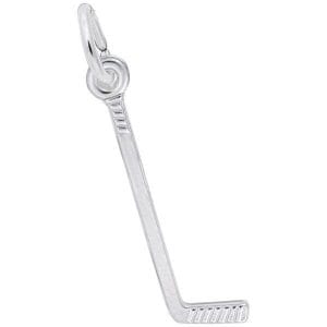 SILVER HOCKEY STICK CHARM