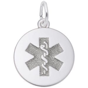 SILVER MEDICAL SYMBOL