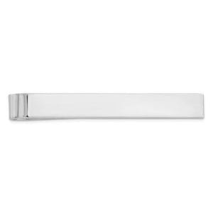 Sterling Silver Rhodium Plated Tie-Bar