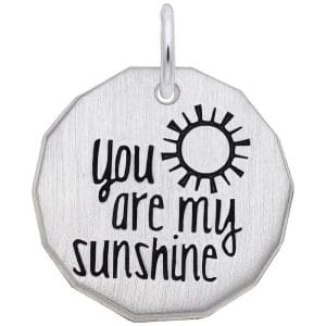 YOU ARE MY SUNSHINE CHARM IN SILVER