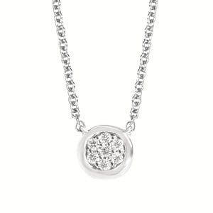 Petite Diamond Cluster Necklace