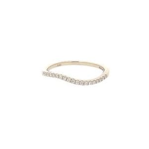 0.15cttw 14kt yellow gold wedding band