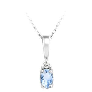 Aquamarine Birthstone Pendant