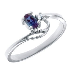 Created Alexandrite Ring
