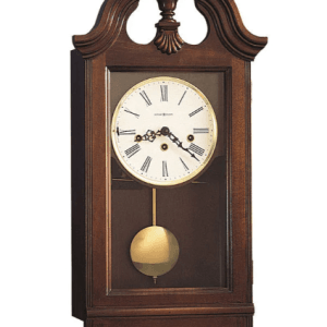 Lancaster, wall clock, made in USA..Finished in Windsor Cherry on select hardwoods and veneers.