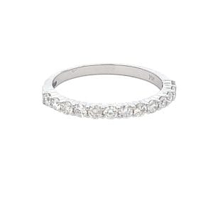 14KW 0.56cttw Line diamond ring