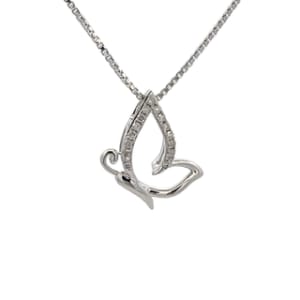 Diamond Butterfly Pendant