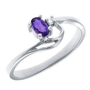Amethyst Birthstone Ring