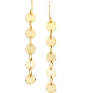 14KY 5 Drop Dangle Earrings