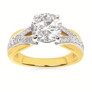 CZ SET 14KYW Ladies Bridal