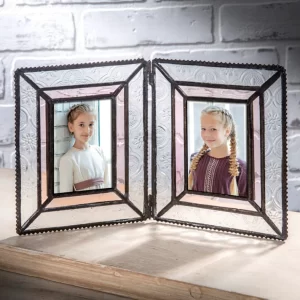 Vintage Glass Picture Frame