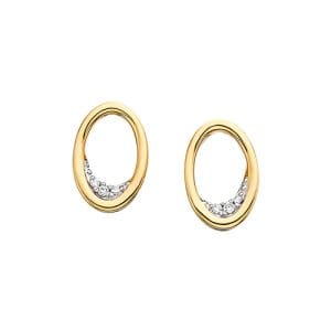SS Diamond Pear Earrings