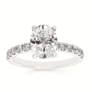 Lab Grown Oval Engagement Ring