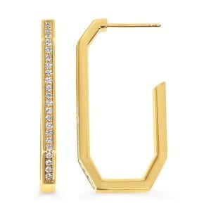 Diamond Hoop Earrings