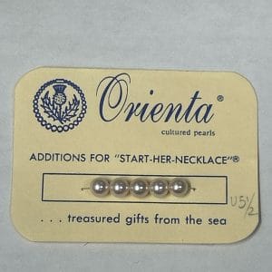 1 INCH OF 5.5MM CULTURED PEARLS