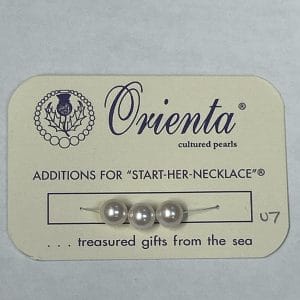 1 INCH OF 7MM CULTURED PEARLS