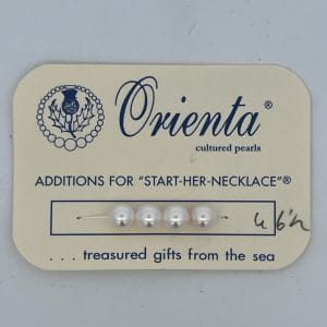 1 INCH OF 6.5MM CULTURED PEARLS