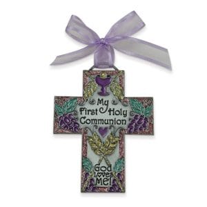 My First Holy Communion God Loves Me Cross....