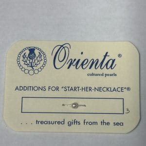 Orienta 3mm Cultured Pearl