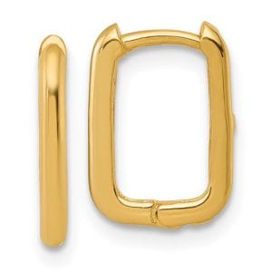 Rectangle Hinged Hoop Earrings