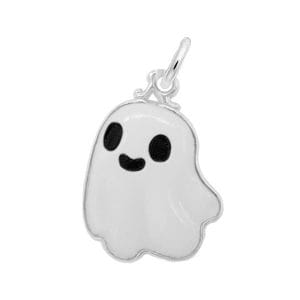 Painted Cute Ghost Charm