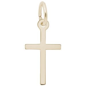 Small Thin Cross Charm