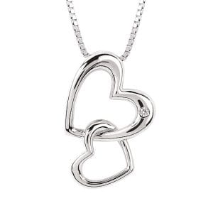 Diva Diamonds® Double Hearts Pendant