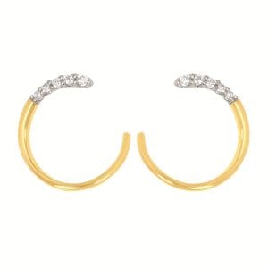 Diamond Hoop Earrings