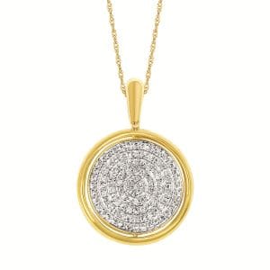 Reversible Diamond & Sapphire Pendant