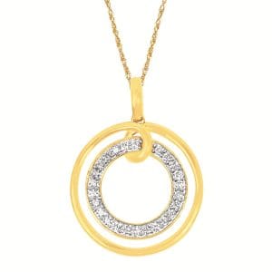 Diamond Circle Necklace