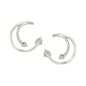 Diamond Swirl Earrings