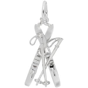 Downhill Skis Charm