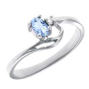Aquamarine Birthstone Ring