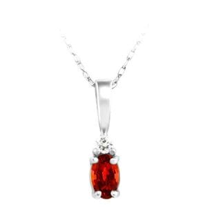 Garnet Birthstone Necklace
