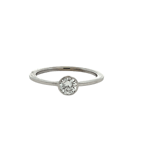 Bezel Set Engagement Ring
