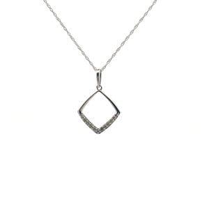 Diamond Square Necklace