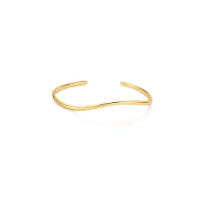 Gold Wave Cuff Bracelet