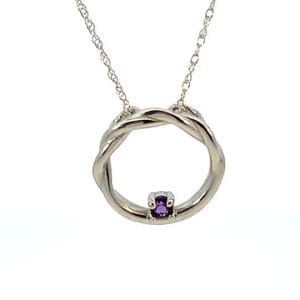 Twisted Amethyst Necklace